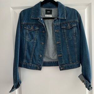 Crop denim jacket